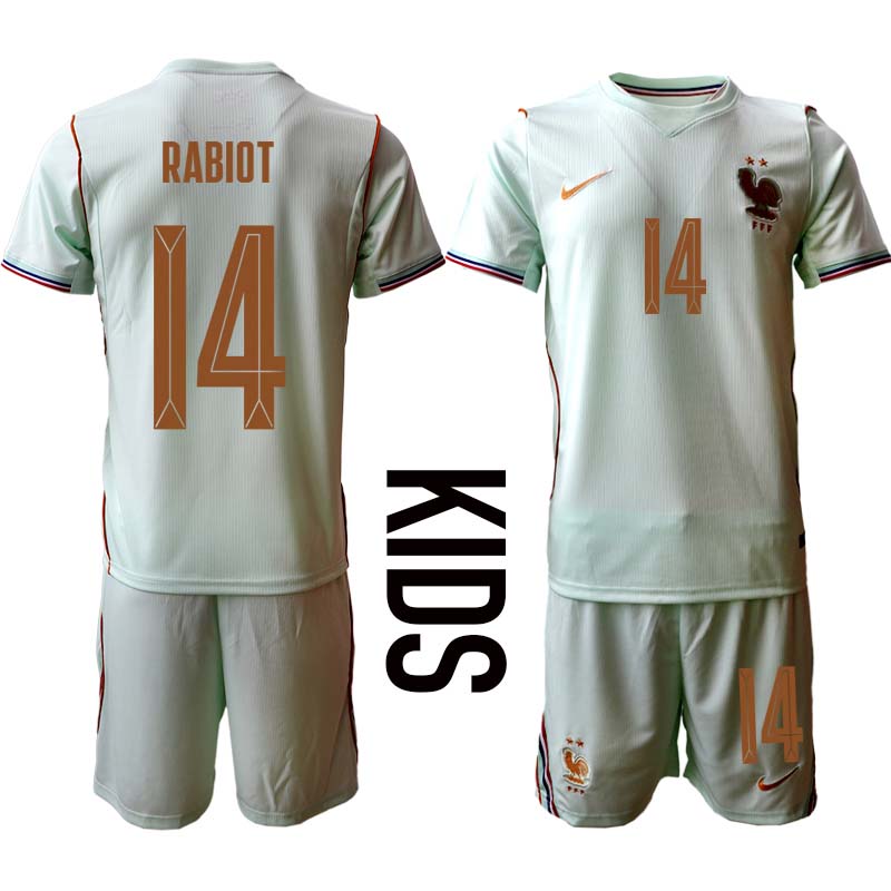 Frankrike Bortatröja VM 2026 Adrien Rabiot 14 Fotbollskit Barn