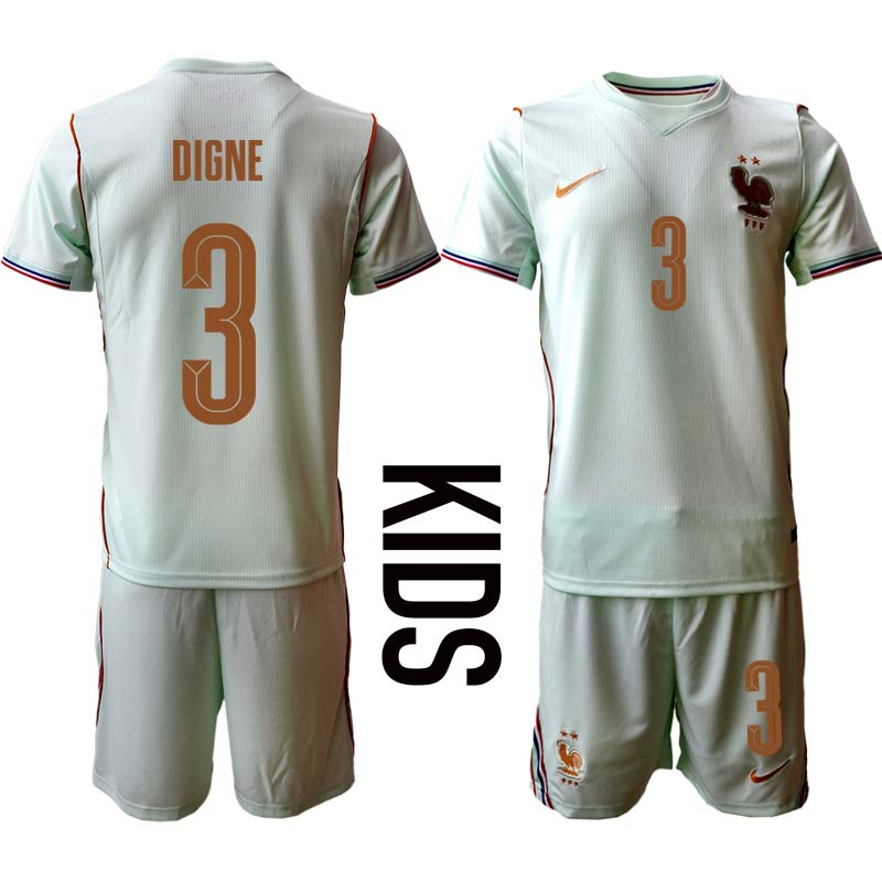 Frankrike Bortatröja VM 2026 Lucas Digne 3 Fotbollskit Barn