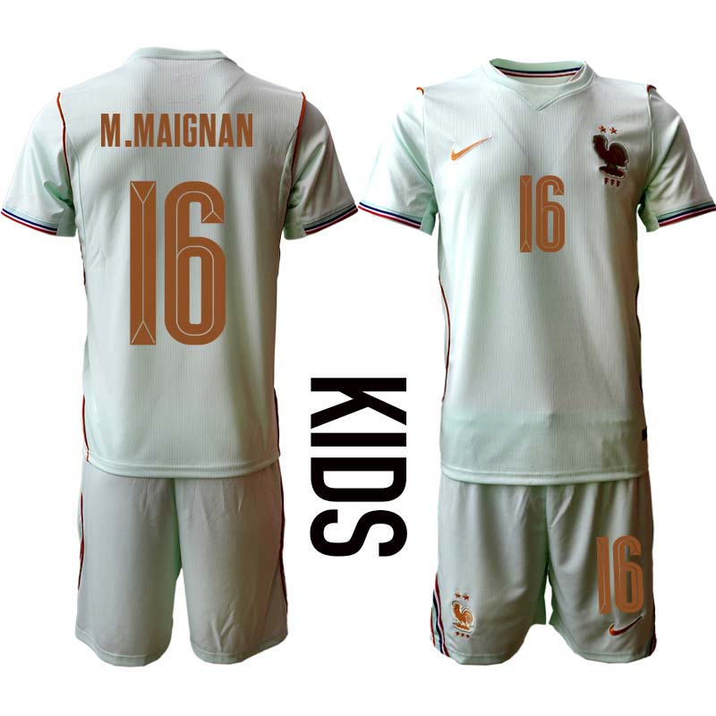 Frankrike Bortatröja VM 2026 Mike Maignan 16 Fotbollskit Barn