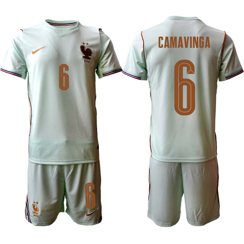 Frankrike Landslagtröja VM 2026 Borta Eduardo Camavinga 6 Fotbollskit Herr