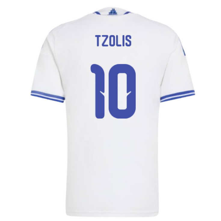 Grekland Fotbollströja VM 2026 Christos Tzolis 10 Herr Hemmatröja