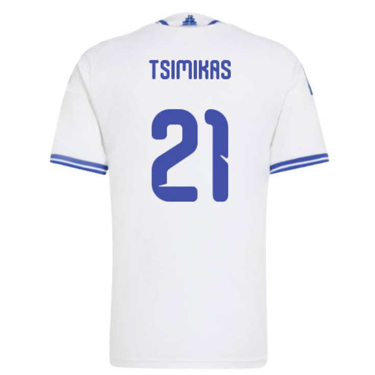 Grekland Fotbollströja VM 2026 Kostas Tsimikas 21 Herr Hemmatröja
