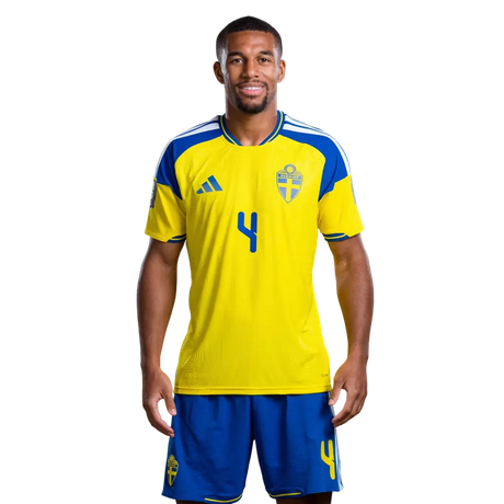 Sverige Matchtröja VM 2026 Isak Hien 4 – Hemmatröja Herr