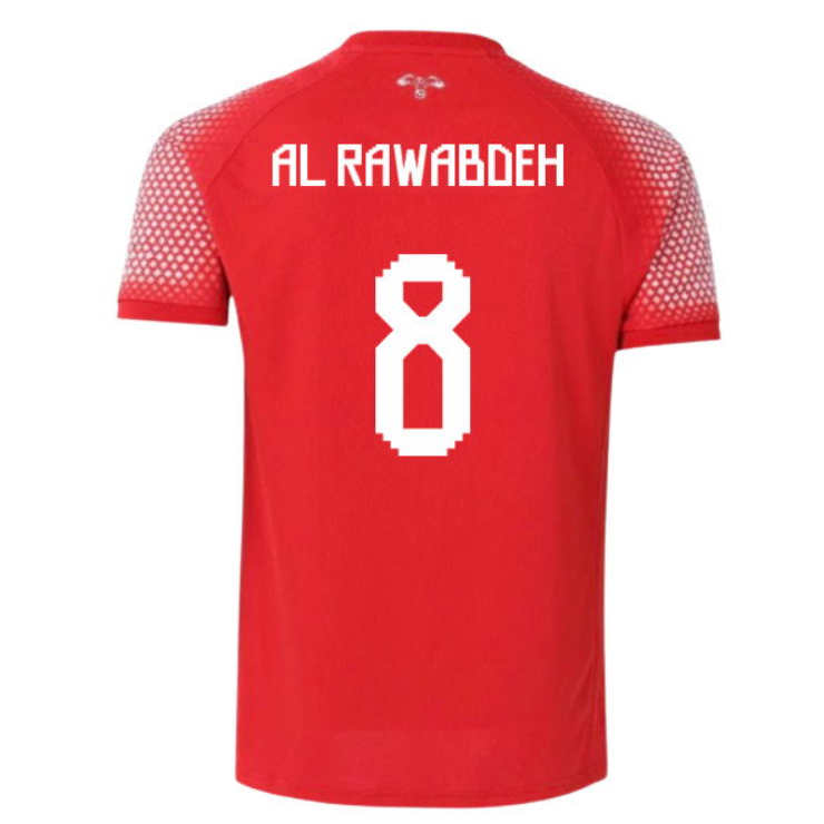 Jordan Fotbollströja VM 2026 Noor Al-Rawabdeh 8 Herr Bortatröja