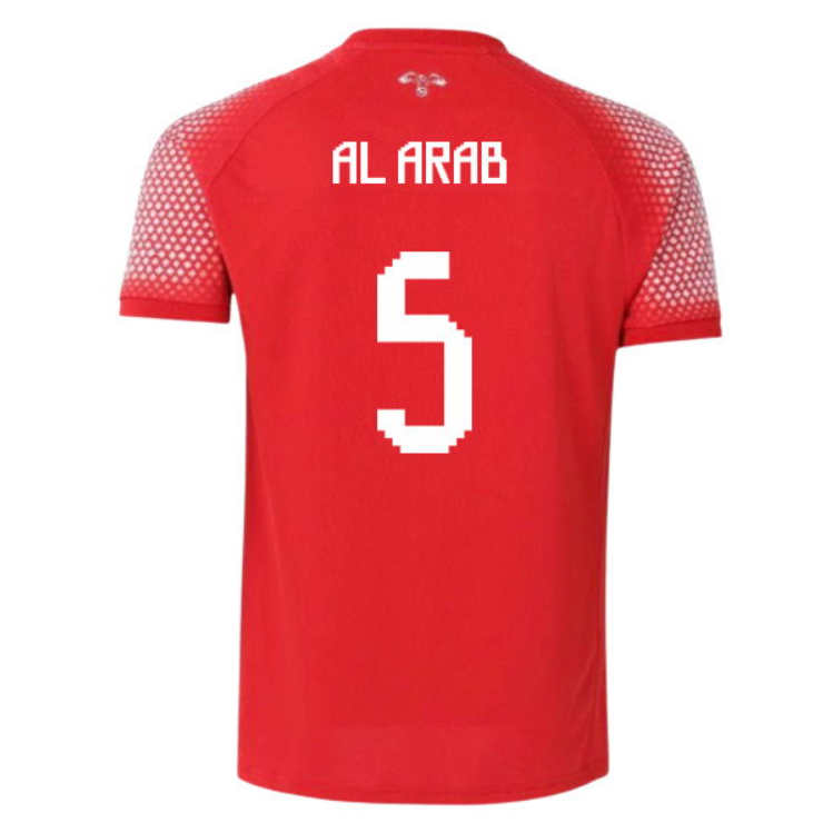 Jordan Fotbollströja VM 2026 Yazan Al-Arab 5 Herr Bortatröja