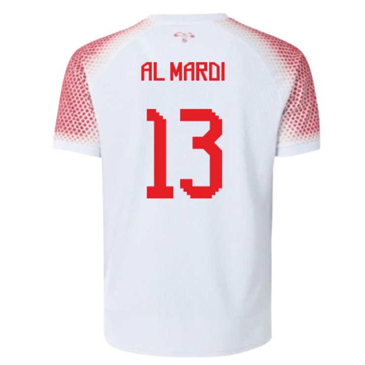 Jordan Fotbollströja VM 2026 Mahmoud Al-Mardi 13 Herr Hemmatröja