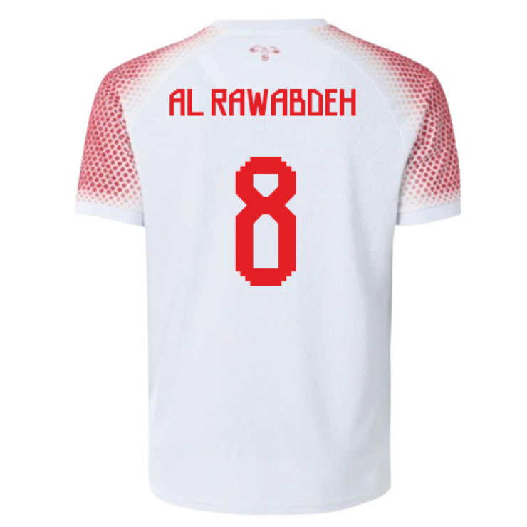 Jordan Fotbollströja VM 2026 Noor Al-Rawabdeh 8 Herr Hemmatröja
