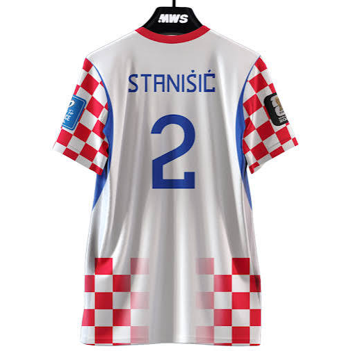 Josip Stanišić 2 Kroatien Hemmaställ VM 2026 Herr Matchtröja Med Shorts-1