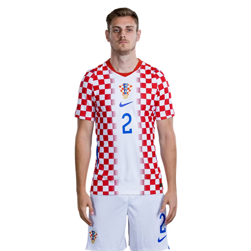 Josip Stanišić 2 Kroatien Hemmaställ VM 2026 Herr Matchtröja Med Shorts