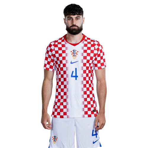 Joško Gvardiol 4 Kroatien Hemmaställ VM 2026 Herr Matchtröja Med Shorts