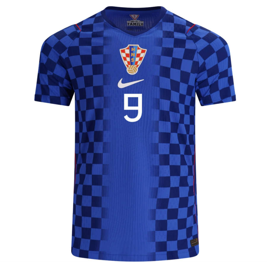 Kroatien Bortaställ VM 2026 Andrej Kramarić 9 Herr Matchtröja Kortärmad-1