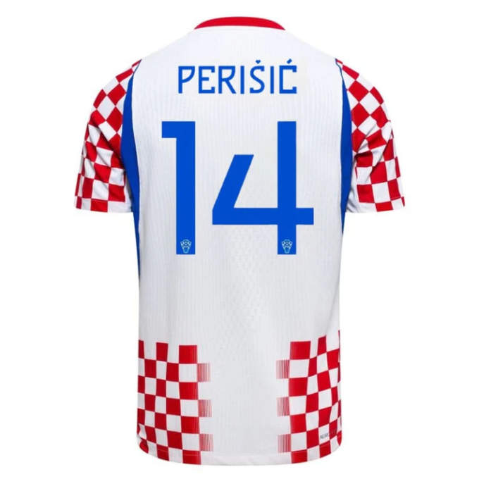 Kroatien Hemma Tröja VM 2026 Ivan Perišić 14 Herr Matchtröja Kortärmad