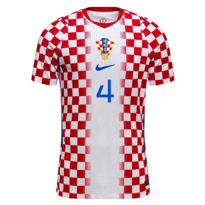 Kroatien Hemma Tröja VM 2026 Joško Gvardiol 4 Herr Matchtröja Kortärmad-1