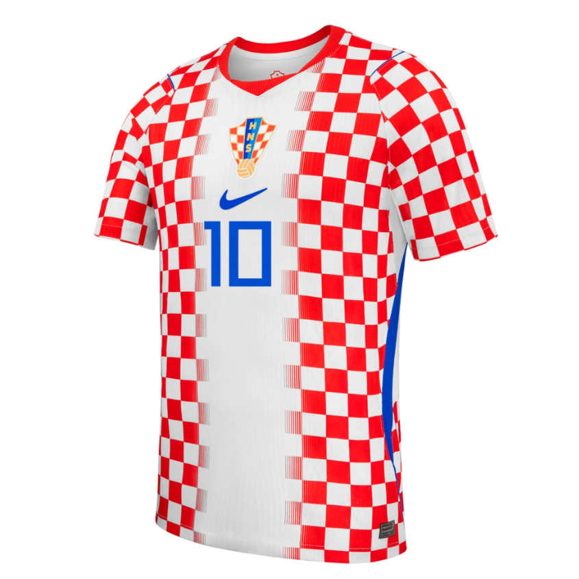 Kroatien Hemmaställ VM 2026 Luka Modrić 10 Herr Matchtröja Kortärmad-1