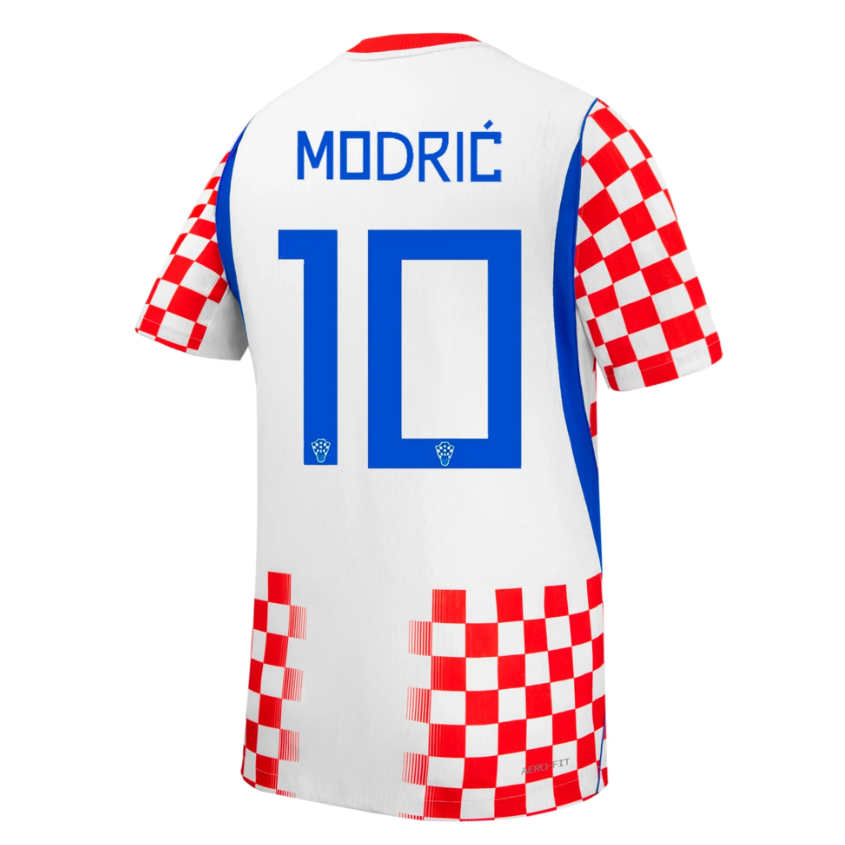 Kroatien Hemmaställ VM 2026 Luka Modrić 10 Herr Matchtröja Kortärmad