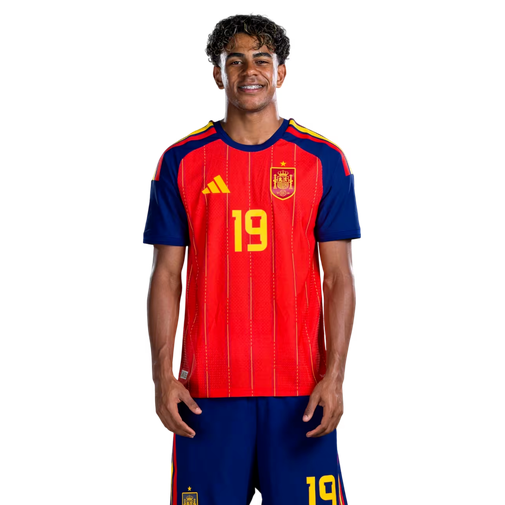 Spanien Landslagtröja VM 2026 Lamine Yamal 19 Hemma Herr Fotbollskit