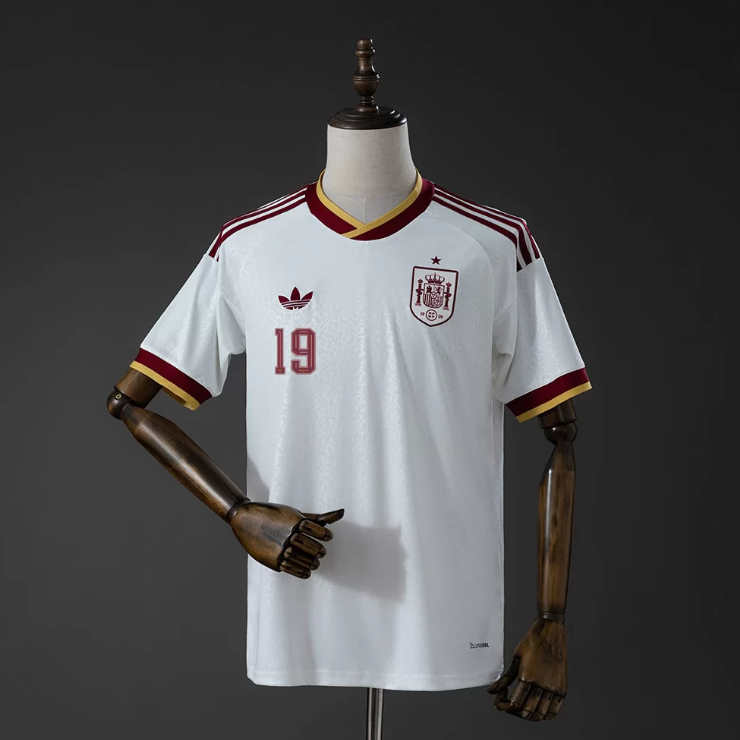 Spanien landslagtröja VM 2026 Lamine Yamal 19 Borta Herr Kortärmad-2
