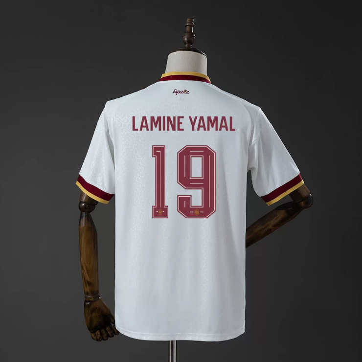 Spanien landslagtröja VM 2026 Lamine Yamal 19 Borta Herr Kortärmad-1