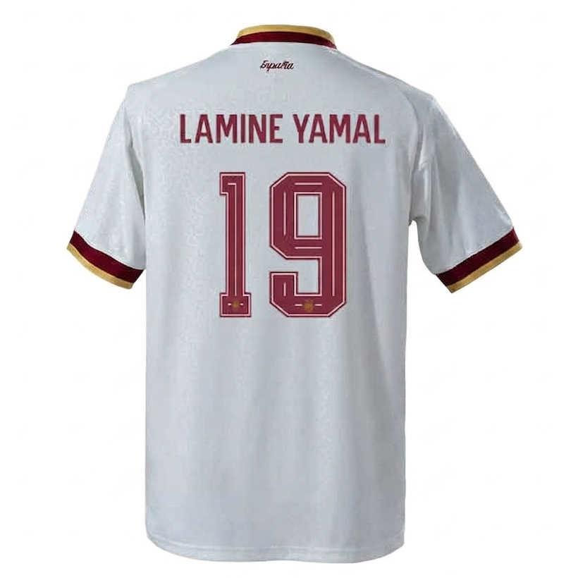 Spanien landslagtröja VM 2026 Lamine Yamal 19 Borta Herr Kortärmad