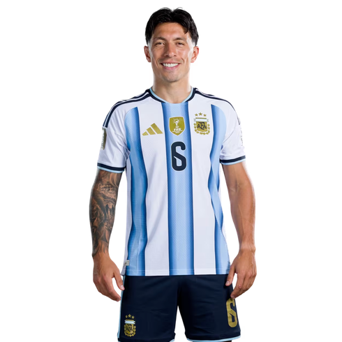 Argentina Hemmatröja VM 2026 Lisandro Martínez 6 Herr Fotbollsset