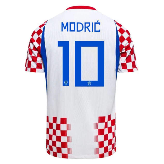 Luka Modrić 10 Kroatien Hemmaställ VM 2026 Herr Matchtröja Med Shorts-1