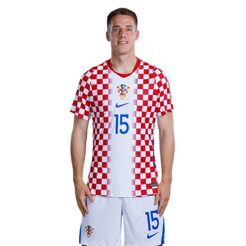 Mario Pašalić 15 Kroatien Hemmatröja VM 2026 Herr Matchtröja Med Shorts