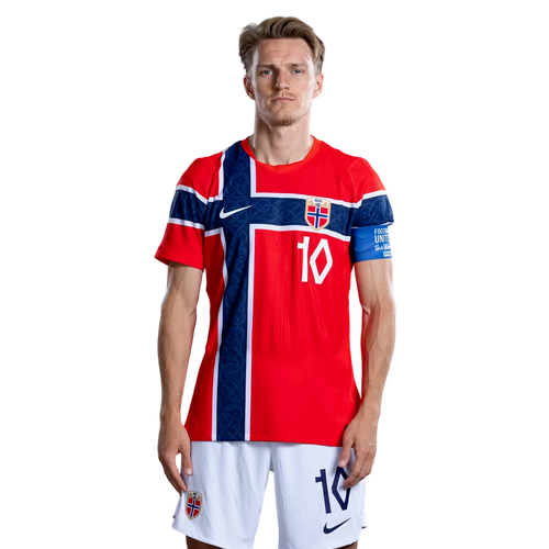 Norge landslagströja VM 2026 Hemma Martin Ødegaard 10 Herr Set
