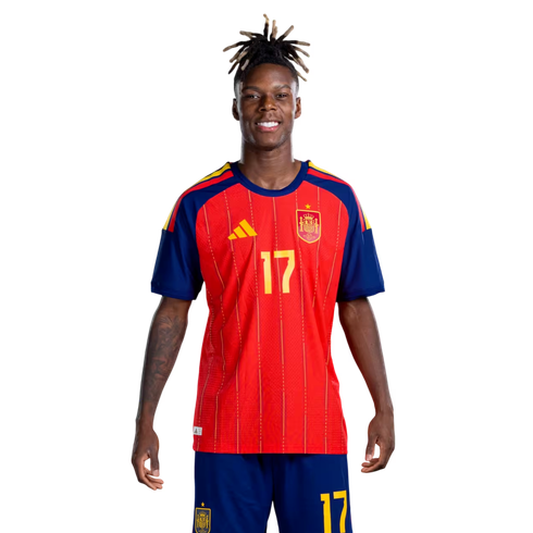 Spanien Landslagtröja VM 2026 Nico Williams 17 Hemma Herr Fotbollskit