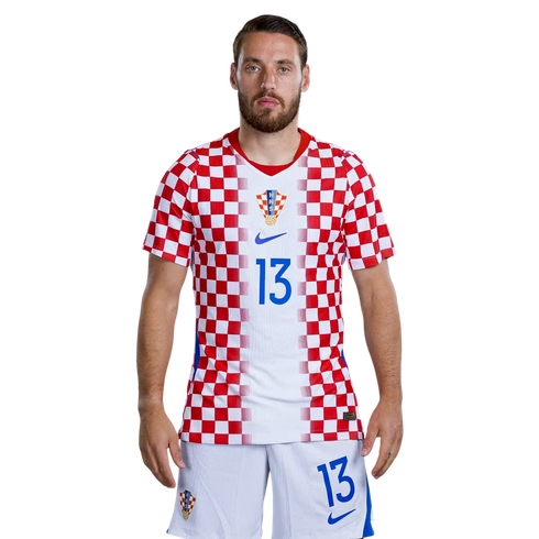 Nikola Vlašić 13 Kroatien Hemmatröja VM 2026 Herr Matchtröja Med Shorts