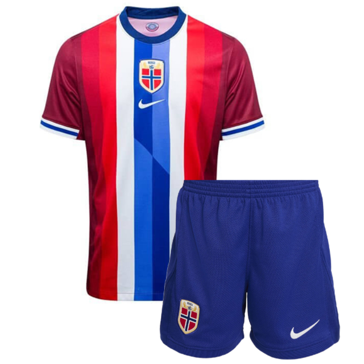 Norge Fotbollströja 2024/25 Hemmatröja Barn Tröja + Shorts