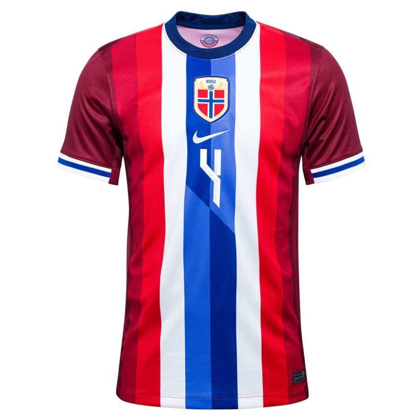Norge Fotbollströja 2024/25 Leo Østigård 4 Hemmatröja Herr Kortärmad