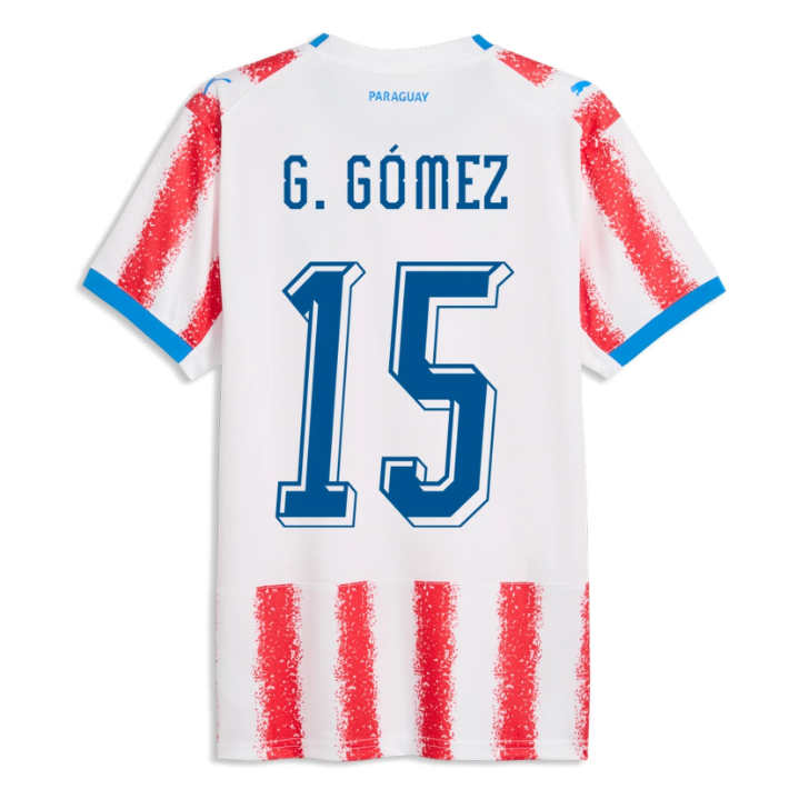 Paraguay Fotbollströja VM 2026 Gustavo Gómez 15 Herr Hemmatröja