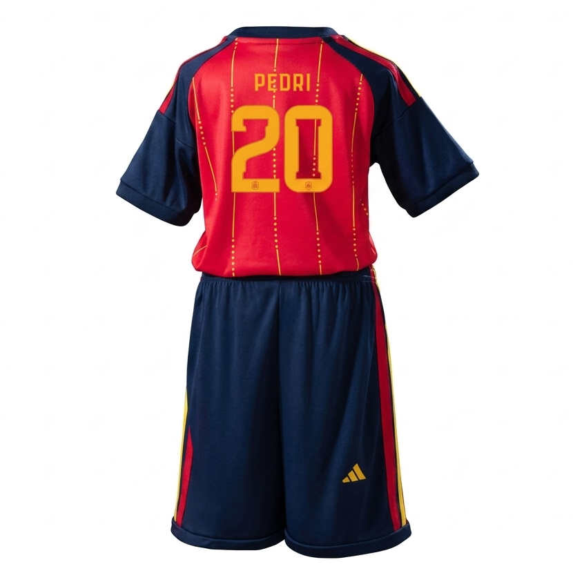 Spanien Landslagtröja VM 2026 Pedri 20 Hemma Barn Fotbollskit
