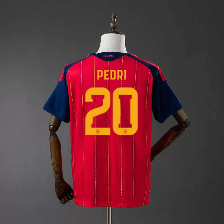 Spanien landslagtröja VM 2026 Pedri 20 Hemma Herr Kortärmad-1