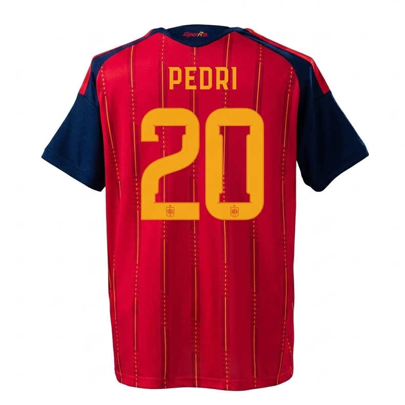 Spanien landslagtröja VM 2026 Pedri 20 Hemma Herr Kortärmad