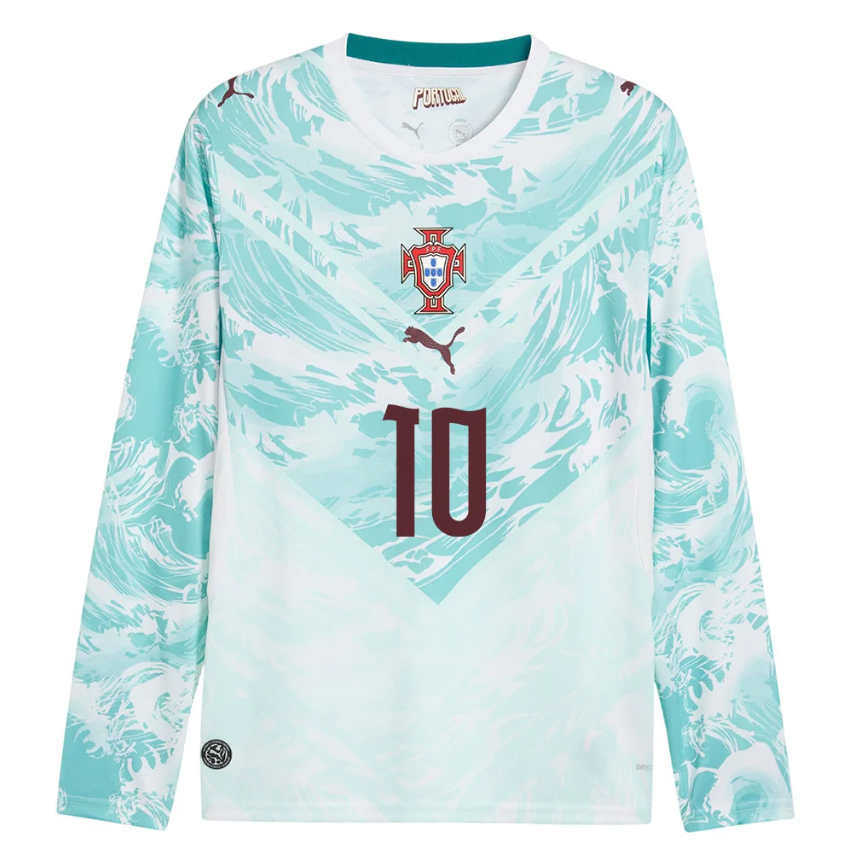 Portugal Bortaställ VM 2026 Bernardo Silva 10 Herr Långärmad -1