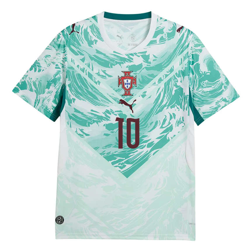 Portugal Fotbollströja VM 2026 Bernardo Silva 10 Herr Bortatröja-1