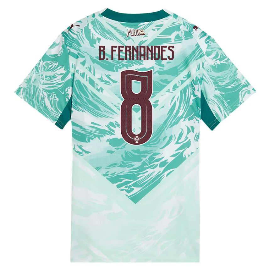 Portugal Fotbollströja VM 2026 Bruno Fernandes 8 Dam Bortatröja