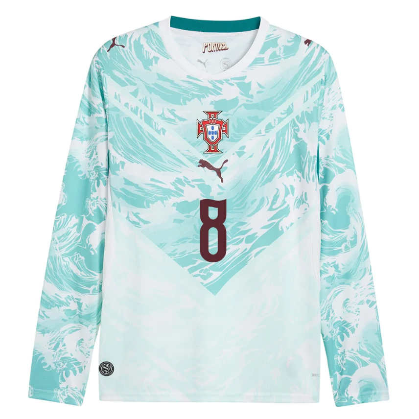 Portugal Bortaställ VM 2026 Bruno Fernandes 8 Herr Långärmad-1