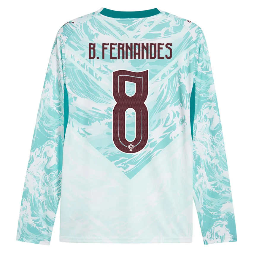Portugal Bortaställ VM 2026 Bruno Fernandes 8 Herr Långärmad