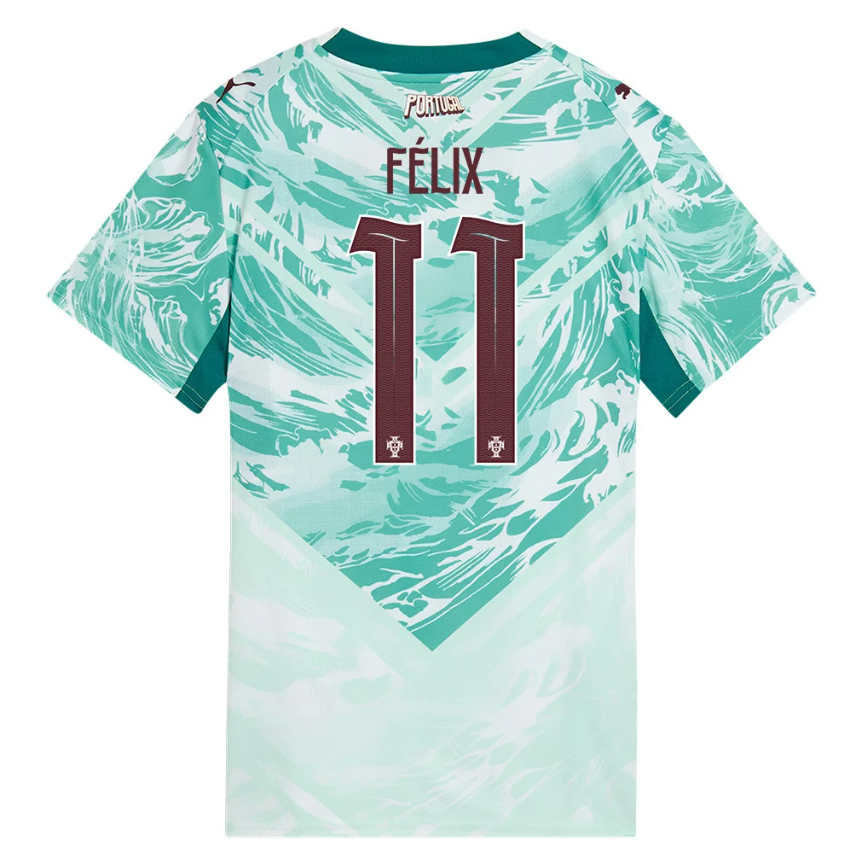 Portugal Fotbollströja VM 2026 João Félix 11 Dam Bortatröja