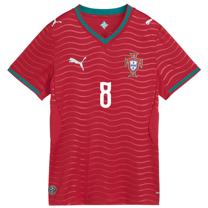 Portugal Fotbollströja VM 2026 Bruno Fernandes 8 Dam Hemmatröja-1