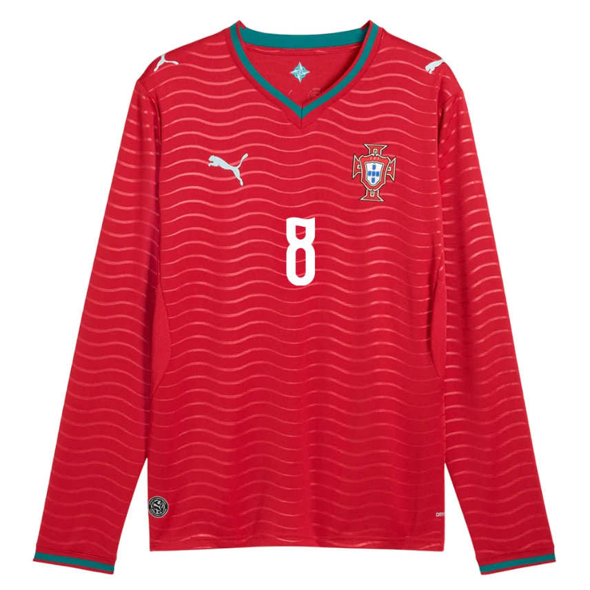 Portugal Hemmaställ VM 2026 Bruno Fernandes 8 Herr Långärmad -1