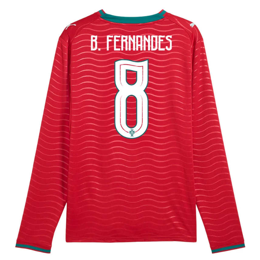 Portugal Hemmaställ VM 2026 Bruno Fernandes 8 Herr Långärmad