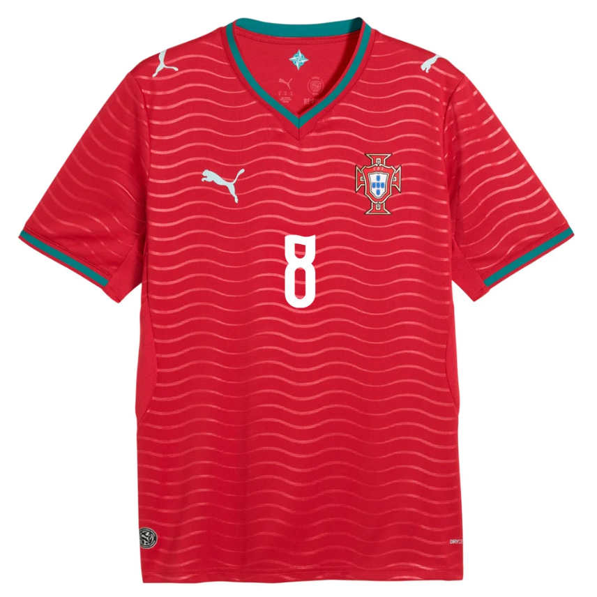 Portugal Fotbollströja VM 2026 Bruno Fernandes 8 Herr Hemmatröja-1