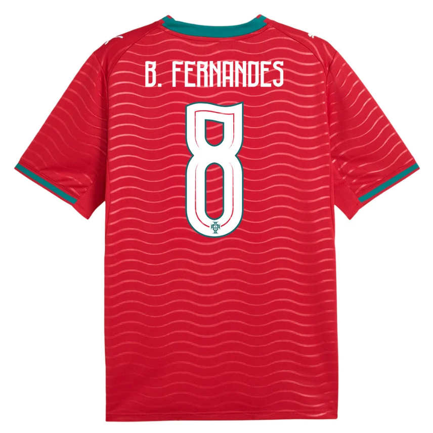 Portugal Fotbollströja VM 2026 Bruno Fernandes 8 Herr Hemmatröja