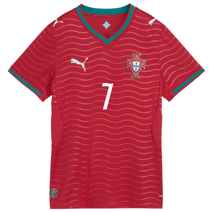 Portugal Fotbollströja VM 2026 Cristiano Ronaldo #7 Dam Hemmatröja-1