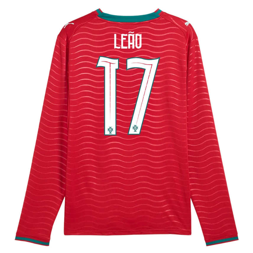 Portugal Hemmaställ VM 2026 Rafael Leão 17 Herr Långärmad