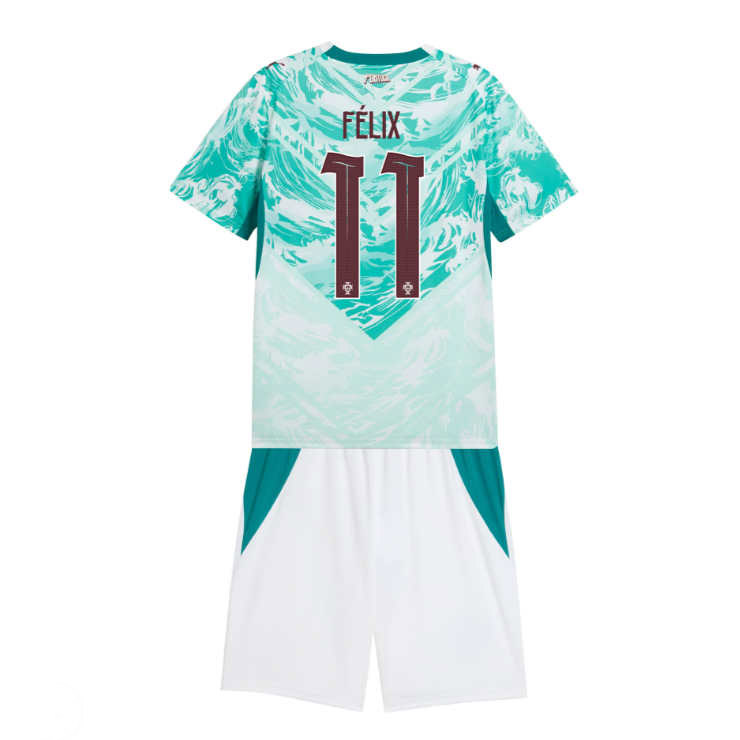 Portugal Bortatröja VM 2026 Barn João Félix 11 Fotbollsset