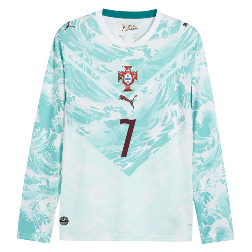 Portugal Bortaställ VM 2026 Cristiano Ronaldo #7 Herr Långärmad -1